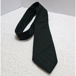 Men's Richman Brothers Dark Green Striped Tie One Size